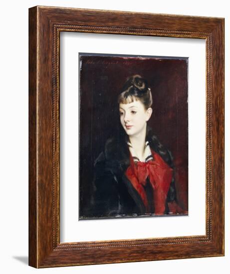 Portrait of Mademoiselle Suzanne Poirson, 1884-John Singer Sargent-Framed Giclee Print