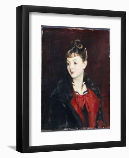 Portrait of Mademoiselle Suzanne Poirson, 1884-John Singer Sargent-Framed Giclee Print