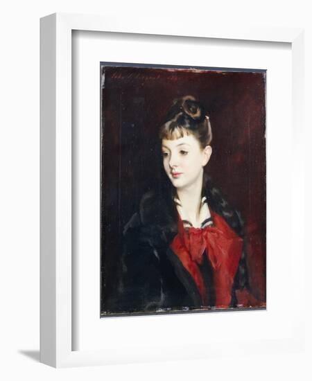 Portrait of Mademoiselle Suzanne Poirson, 1884-John Singer Sargent-Framed Giclee Print