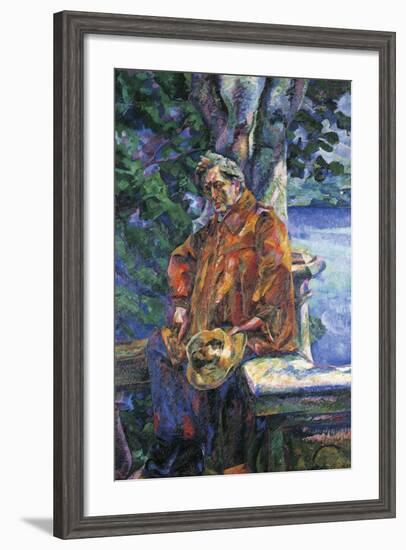 Portrait of Maestro Ferruccio Busoni by Umberto Boccioni-null-Framed Giclee Print