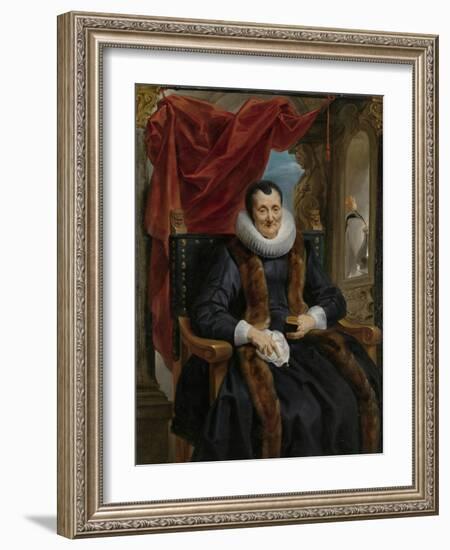 Portrait of Magdalena de Cuyper, c.1635-1636-Jacob Jordaens-Framed Giclee Print