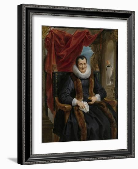 Portrait of Magdalena de Cuyper, c.1635-1636-Jacob Jordaens-Framed Giclee Print