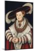 Portrait of Magdalena of Saxony, Wife of Elector Joachim II of Brandenburg, C.1529-Lucas Cranach the Elder-Mounted Giclee Print