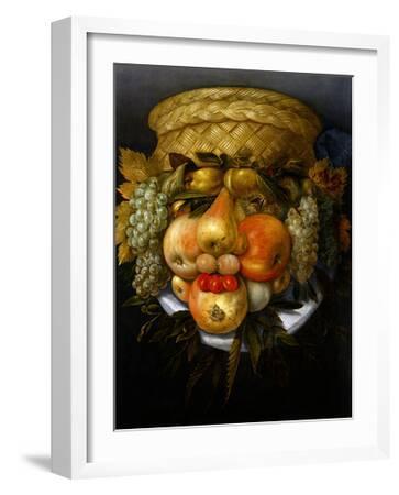 Portrait of Man Made of Fruit' Art Print - Giuseppe Arcimboldo | Art.com