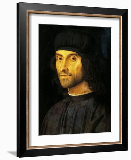 Portrait of Man with a Hat-Alvise Vivarini-Framed Giclee Print