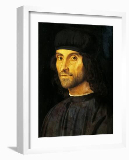 Portrait of Man with a Hat-Alvise Vivarini-Framed Giclee Print