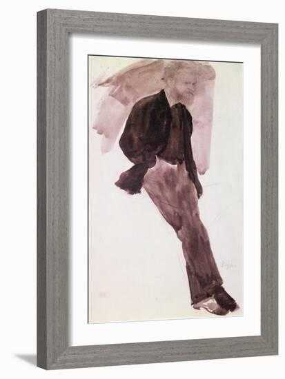 Portrait of Manet-Edgar Degas-Framed Giclee Print