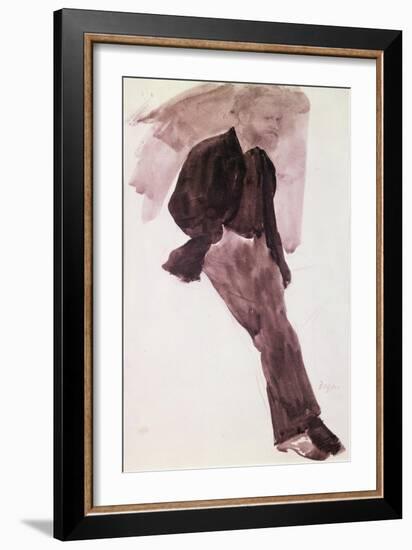 Portrait of Manet-Edgar Degas-Framed Giclee Print