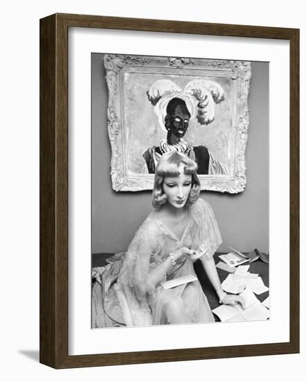 Portrait of Mannequin Cynthia, Created for Saks Fifth Avenue by Mannequin Artist Lester Gabba-Alfred Eisenstaedt-Framed Photographic Print