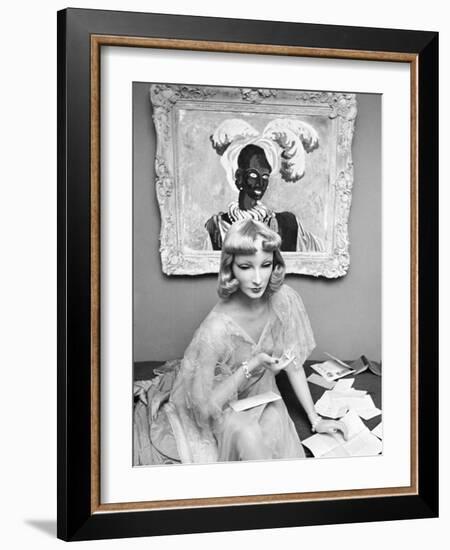 Portrait of Mannequin Cynthia, Created for Saks Fifth Avenue by Mannequin Artist Lester Gabba-Alfred Eisenstaedt-Framed Photographic Print