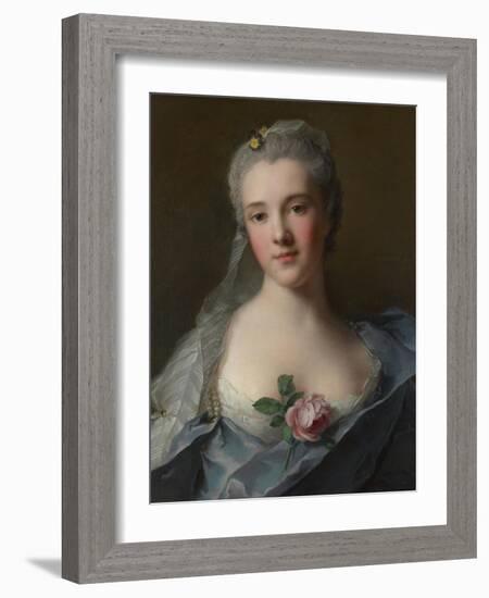 Portrait of Manon Balletti, 1757-Jean-Marc Nattier-Framed Giclee Print