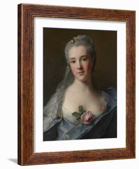 Portrait of Manon Balletti, 1757-Jean-Marc Nattier-Framed Giclee Print