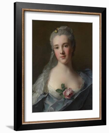 Portrait of Manon Balletti, 1757-Jean-Marc Nattier-Framed Giclee Print