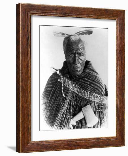 Portrait of Maori Chief-null-Framed Photographic Print