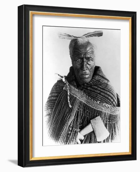 Portrait of Maori Chief-null-Framed Photographic Print