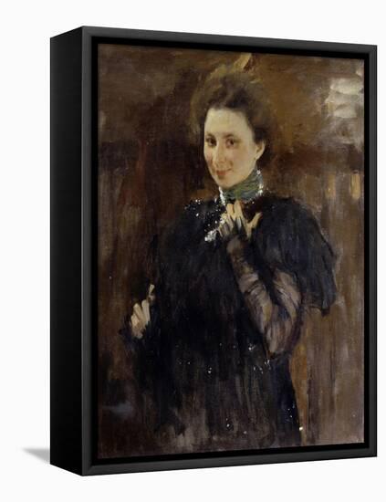 Portrait of Mara Oliv (1870-196), 1895-Valentin Alexandrovich Serov-Framed Premier Image Canvas