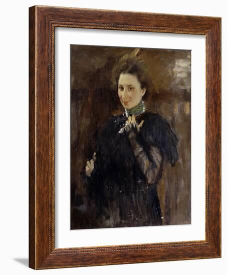 Portrait of Mara Oliv (1870-196), 1895-Valentin Alexandrovich Serov-Framed Giclee Print