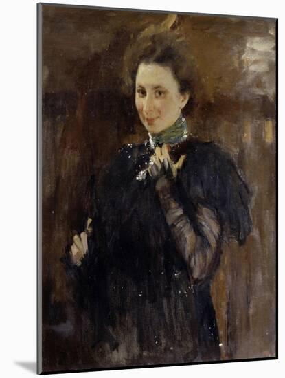 Portrait of Mara Oliv (1870-196), 1895-Valentin Alexandrovich Serov-Mounted Giclee Print