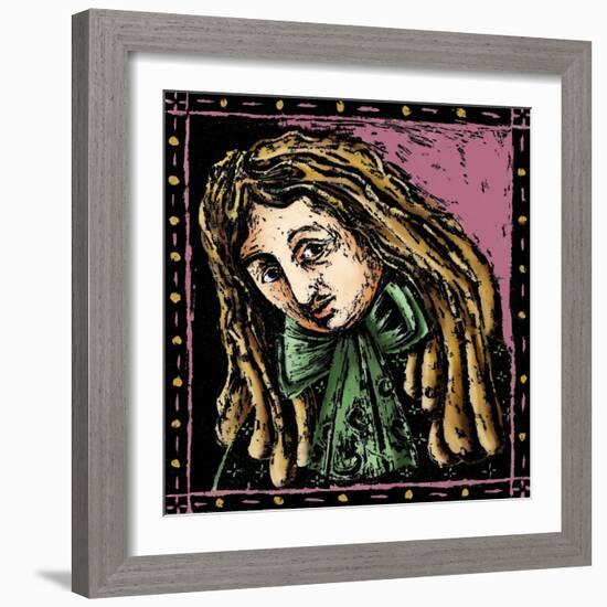 Portrait of Marc Antoine (Marc-Antoine) Charpentier French Composer (1643 to 1704) Illustration by-Patrizia La Porta-Framed Giclee Print