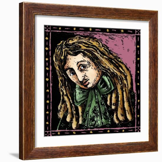 Portrait of Marc Antoine (Marc-Antoine) Charpentier French Composer (1643 to 1704) Illustration by-Patrizia La Porta-Framed Giclee Print