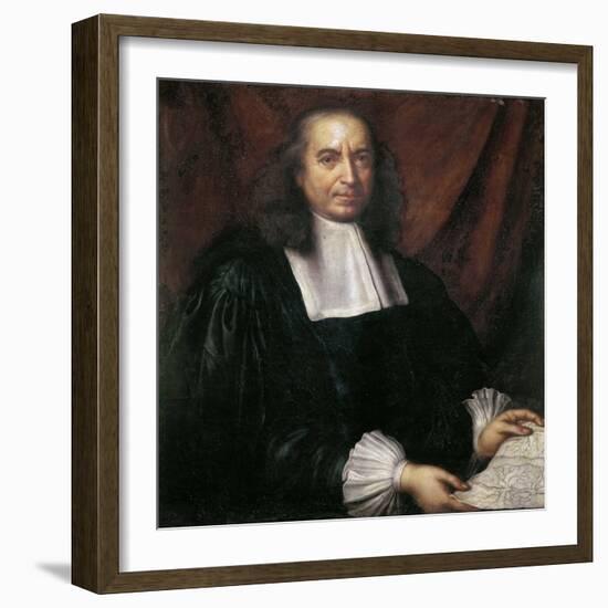 Portrait of Marcello Malpighi (1628-1694) by Anonymous. Oil on Canvas, Dimension : 85X72. Galleria-Unknown Artist-Framed Giclee Print