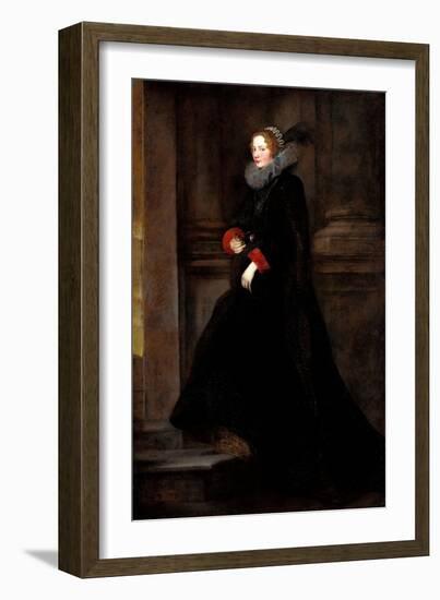 Portrait of Marchesa Geronima Spinola, Ca 1624-Sir Anthony Van Dyck-Framed Giclee Print