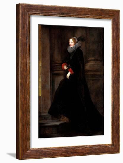 Portrait of Marchesa Geronima Spinola, Ca 1624-Sir Anthony Van Dyck-Framed Giclee Print