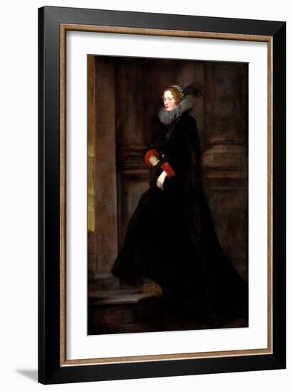 Portrait of Marchesa Geronima Spinola, Ca 1624-Sir Anthony Van Dyck-Framed Giclee Print