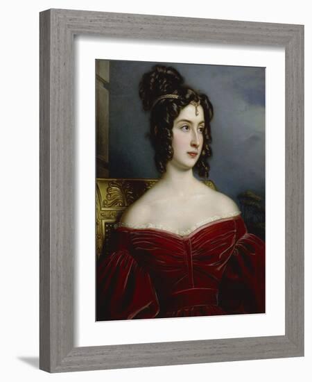 Portrait of Marchesa Marianna Florenzi, 1831-Joseph Karl Stieler-Framed Giclee Print