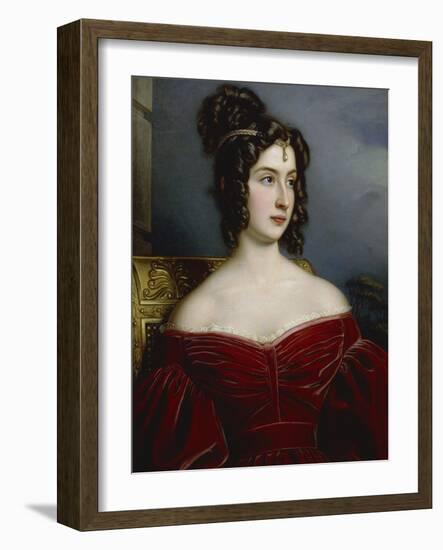 Portrait of Marchesa Marianna Florenzi, 1831-Joseph Karl Stieler-Framed Giclee Print