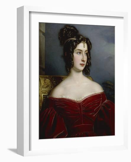 Portrait of Marchesa Marianna Florenzi, 1831-Joseph Karl Stieler-Framed Giclee Print