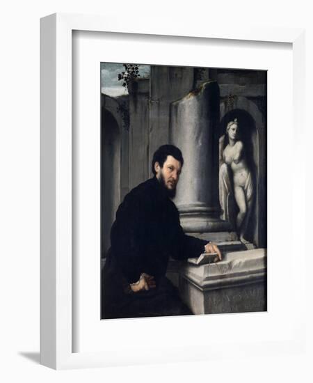 Portrait of Marco Antonio Savelli, 1543-1547-Giovanni Battista Moroni-Framed Giclee Print