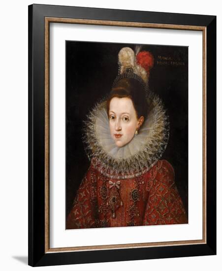 Portrait of Margaret of Austria (1584-1611)-Frans II Pourbus-Framed Giclee Print