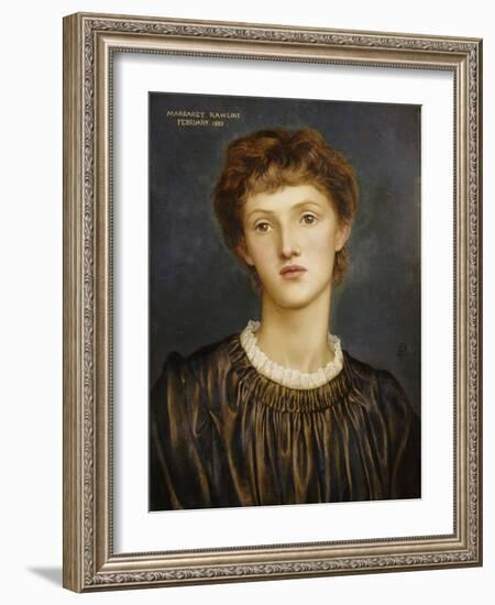 Portrait of Margaret Rawlins, 1883-Evelyn De Morgan-Framed Giclee Print