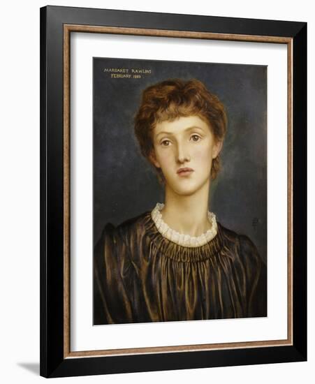 Portrait of Margaret Rawlins, 1883-Evelyn De Morgan-Framed Giclee Print