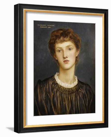 Portrait of Margaret Rawlins, 1883-Evelyn De Morgan-Framed Giclee Print