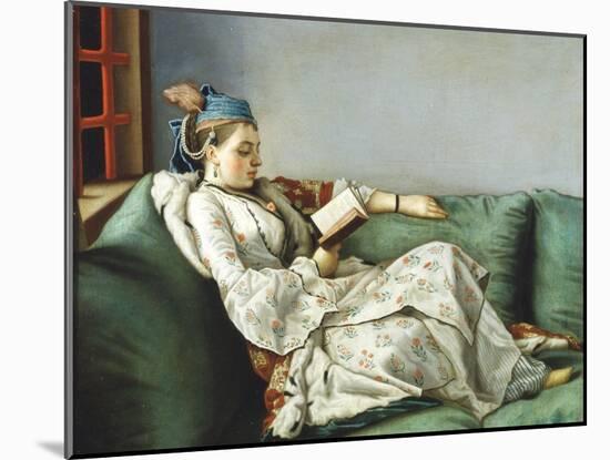 Portrait of Maria Adelaide of France in Turkish Dress, 1753-Jean-Étienne Liotard-Mounted Giclee Print