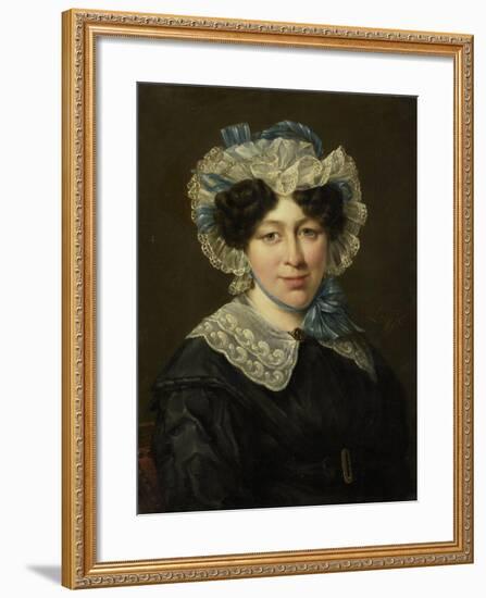 Portrait of Maria Adriana Van Der Sluys, Wife of Hermanus Martinus Eekhout-Hillebrand Dirk Loeff-Framed Art Print