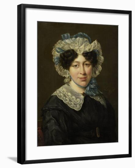 Portrait of Maria Adriana Van Der Sluys, Wife of Hermanus Martinus Eekhout-Hillebrand Dirk Loeff-Framed Art Print