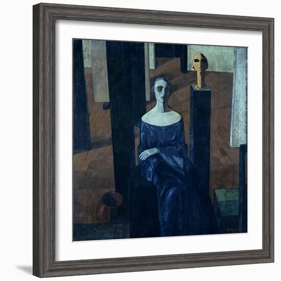 Portrait of Maria Anna De Lisi-Casorati Felice-Framed Giclee Print