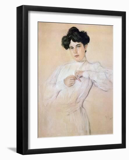 Portrait of Maria Botkina, 1905-Valentin Serov-Framed Giclee Print