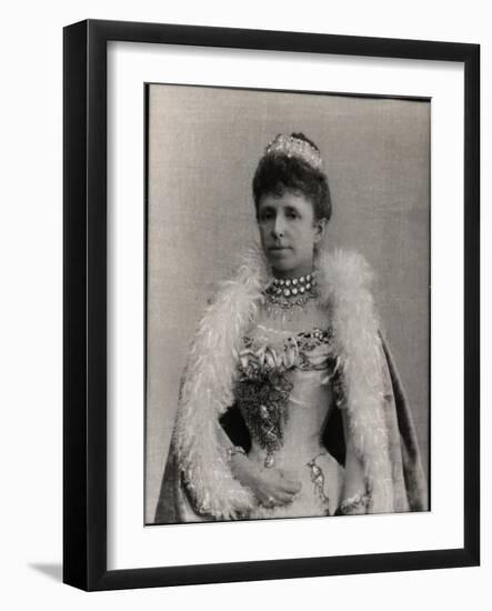 Portrait of Maria Christina of Austria (1858-1929), Regent Queen of Spain-French Photographer-Framed Giclee Print