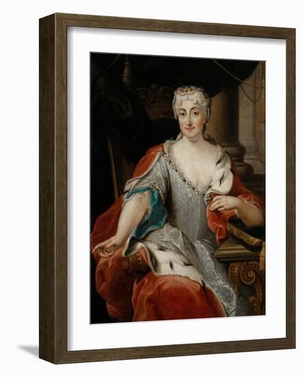 Portrait of Maria Clementina Sobieska (1702-173)-Pier Leone Ghezzi-Framed Giclee Print