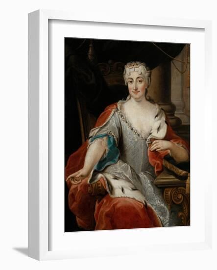 Portrait of Maria Clementina Sobieska (1702-173)-Pier Leone Ghezzi-Framed Giclee Print