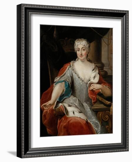 Portrait of Maria Clementina Sobieska (1702-173)-Pier Leone Ghezzi-Framed Giclee Print