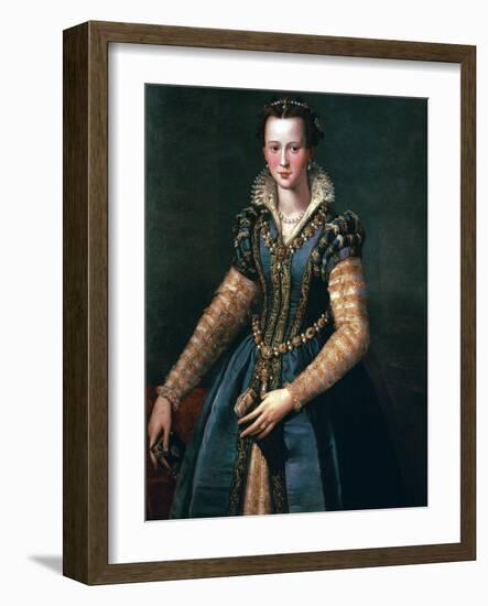 Portrait of Maria De Medici, 16th Century-Alessandro Allori-Framed Giclee Print