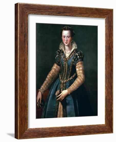 Portrait of Maria De Medici, 16th Century-Alessandro Allori-Framed Giclee Print