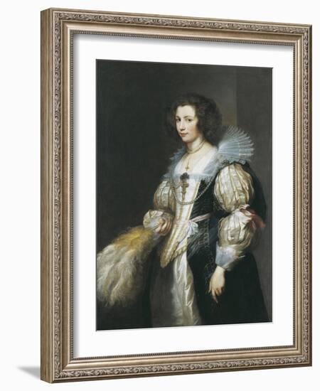 Portrait of Maria De Tassis (1611-163)-Sir Anthony Van Dyck-Framed Giclee Print