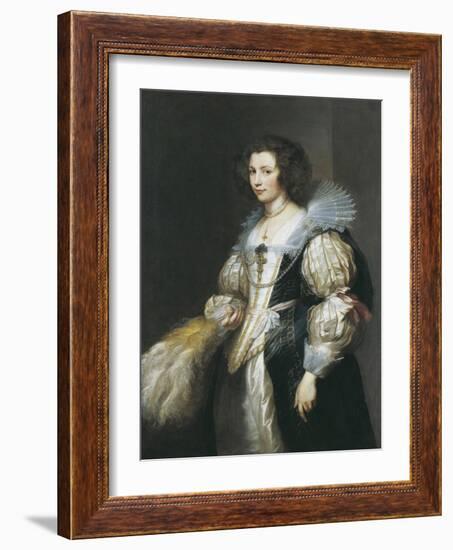 Portrait of Maria De Tassis (1611-163)-Sir Anthony Van Dyck-Framed Giclee Print