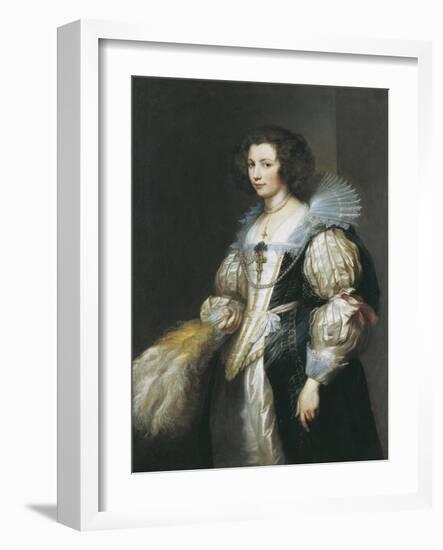 Portrait of Maria De Tassis (1611-163)-Sir Anthony Van Dyck-Framed Giclee Print